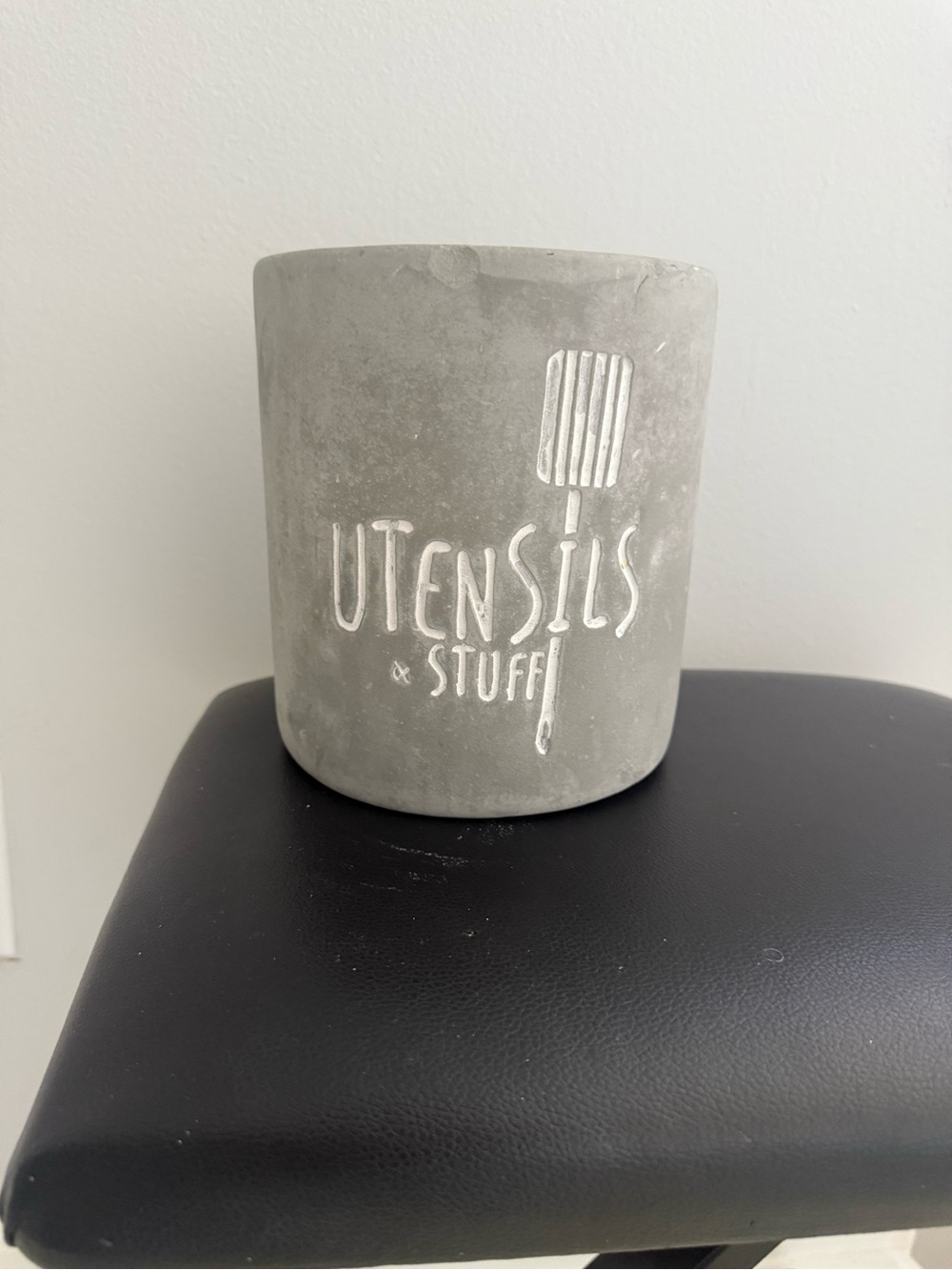 Utensils & Stuff Concrete Kitchen Utensil Holder - Gray